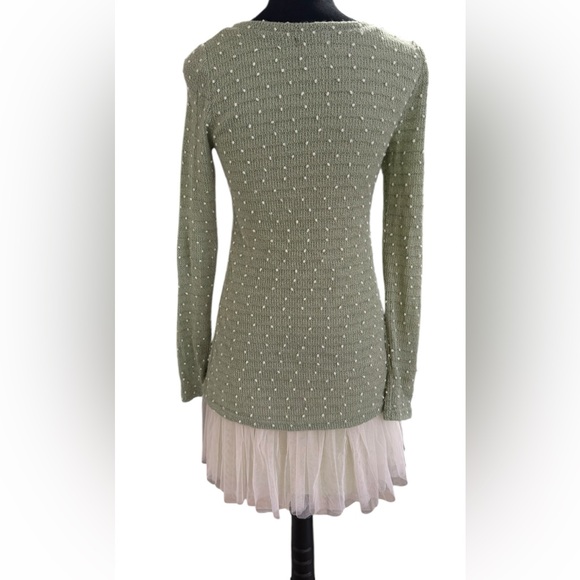 Anthropologie sage green mini dress Size Small - Picture 2 of 10